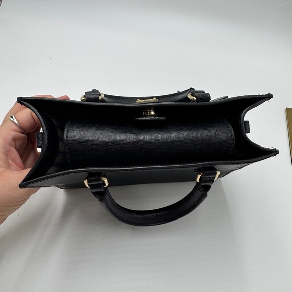 Dooney & Bourke Black Saffiano Leather  Handbag K11092620 - Picture 4 of 14